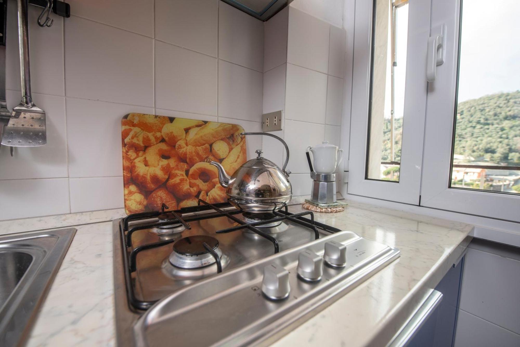 Apartament 239 - Casa Del Sole Vista Mare Moneglia - 5Minuti A Piedi Dal Mare - Parcheggio Privato Zewnętrze zdjęcie