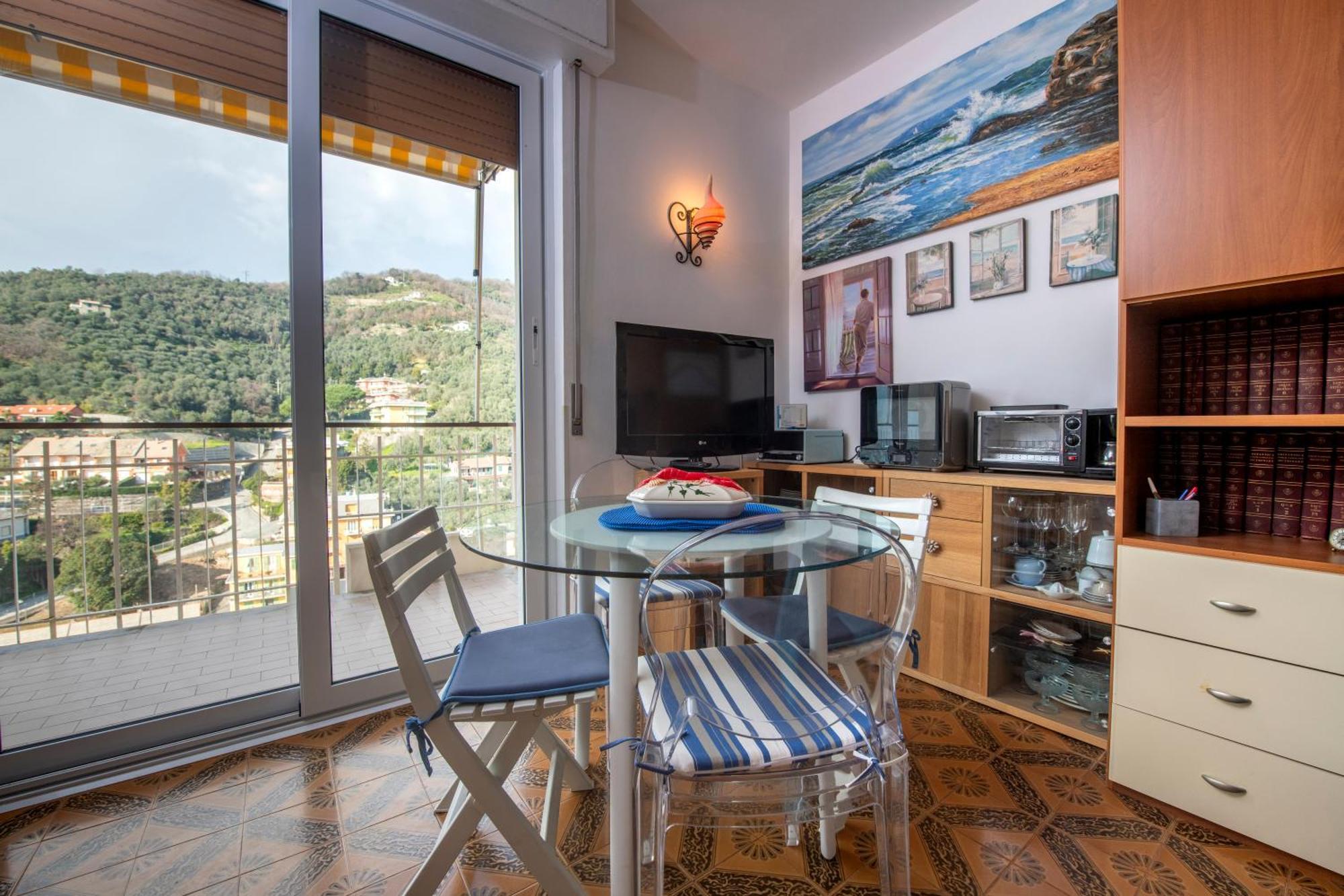 Apartament 239 - Casa Del Sole Vista Mare Moneglia - 5Minuti A Piedi Dal Mare - Parcheggio Privato Zewnętrze zdjęcie